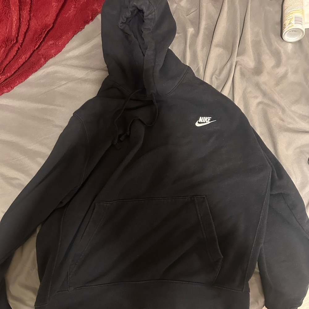 Nike sportswear club fleece men’s large black hoodie
